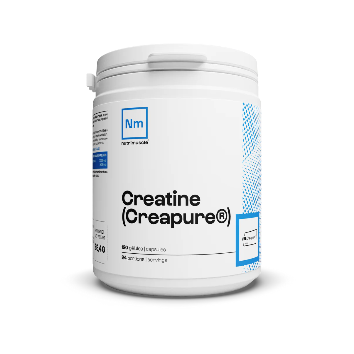 Créatine (Creapure®) 120 gélules Nutrimuscle