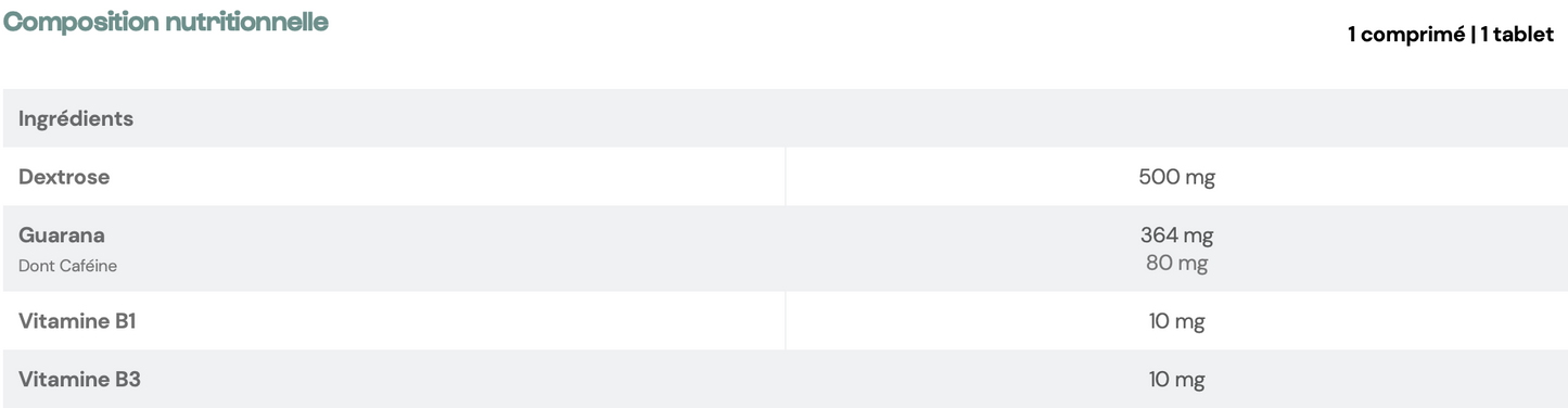 Energy - Effervescent Nutrimuscle 10 pastilles