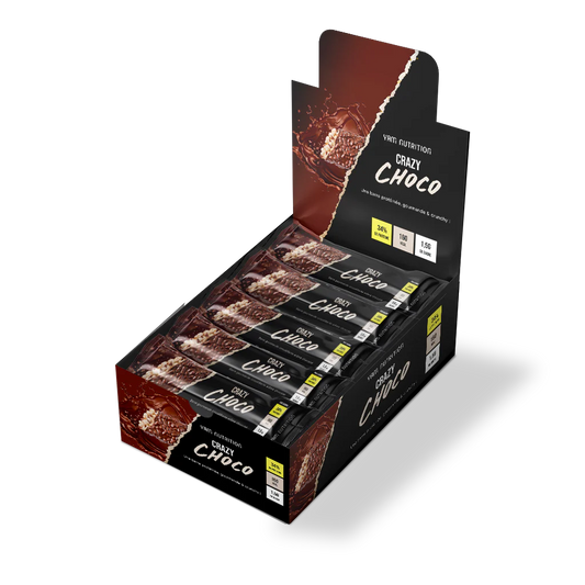 Boites de 18 Barres Protéinées Crazy 44g Yam Nutrition