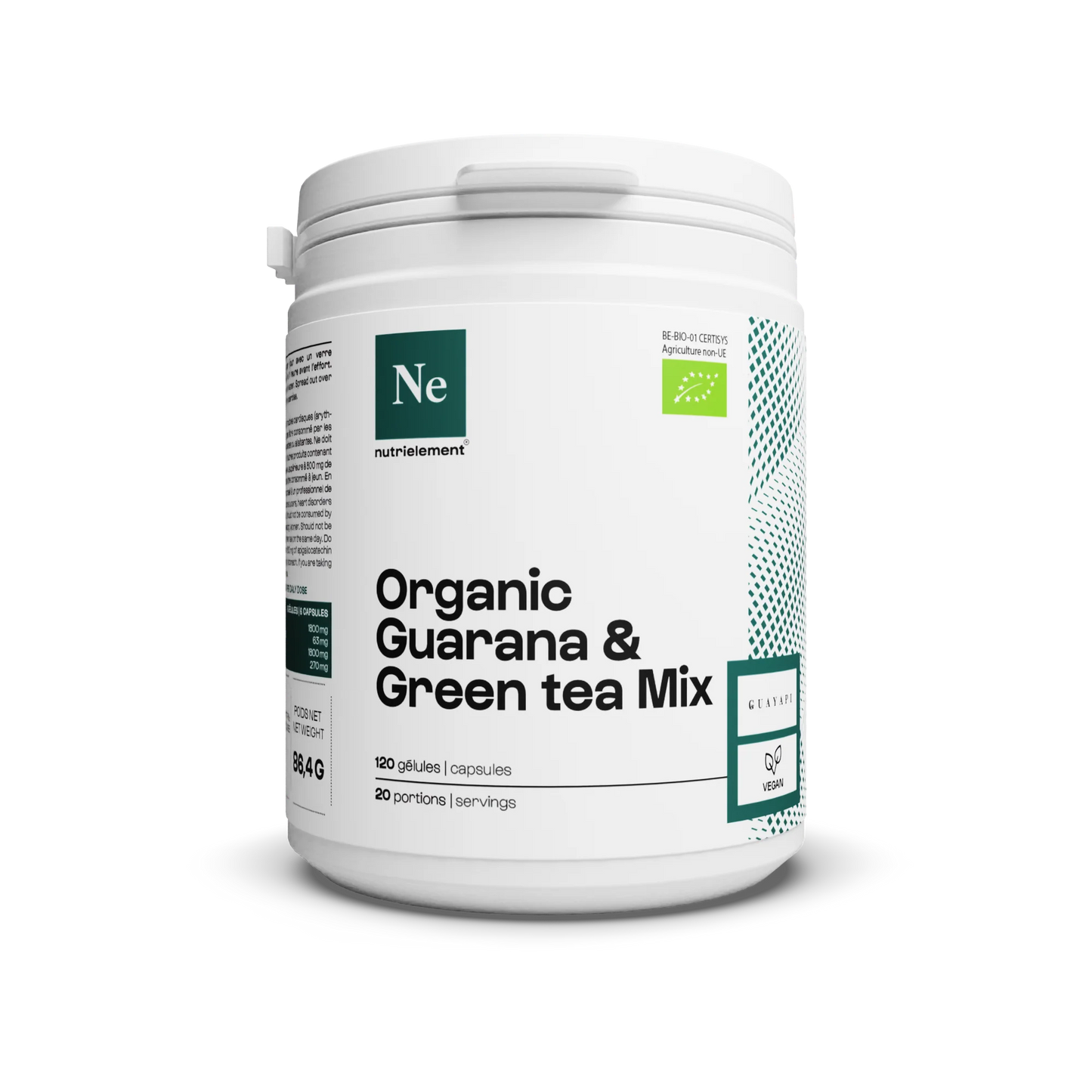 Mix Guarana & Thé Vert Bio Nutrimuscle 120 caps