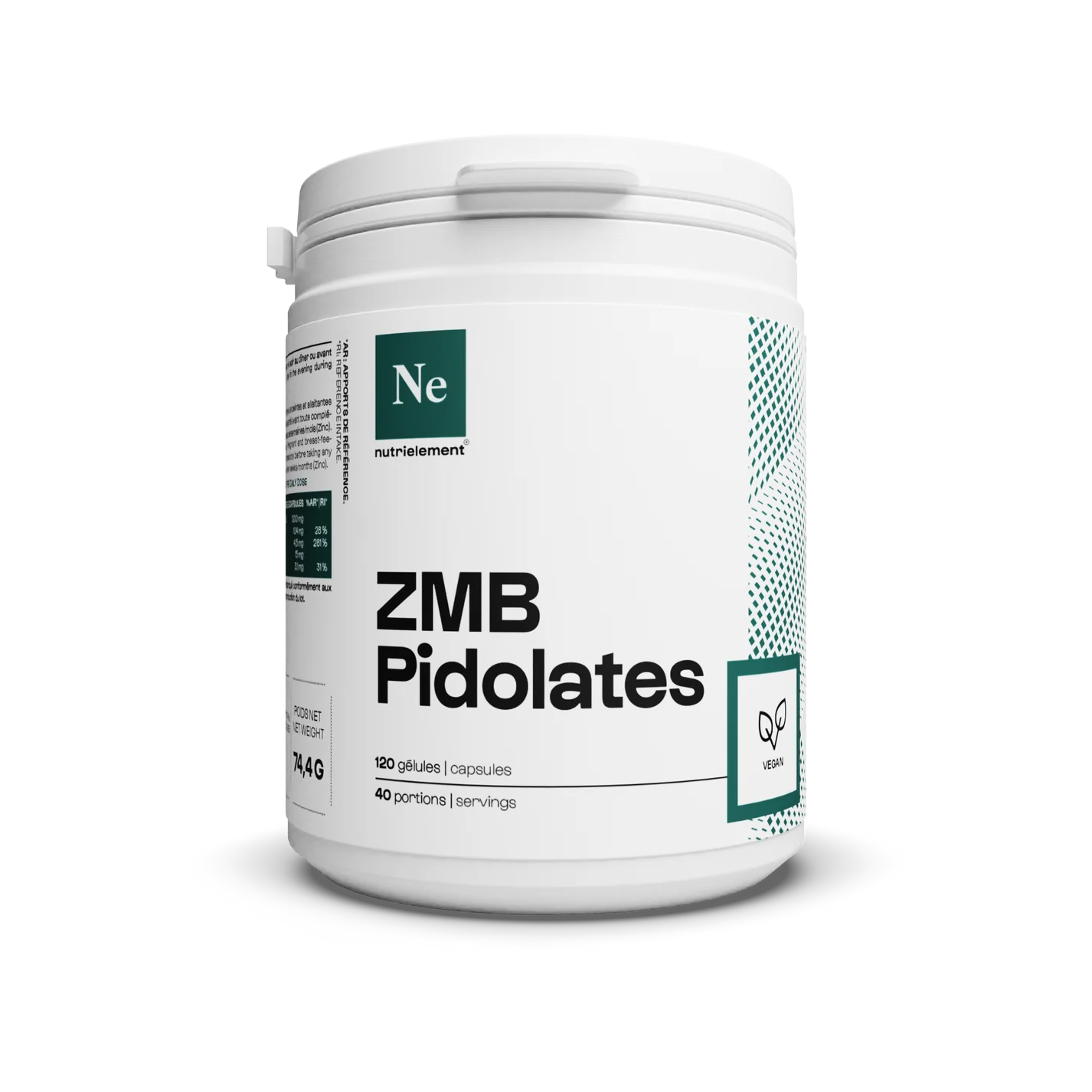 ZMB Pidolates 120 gélules