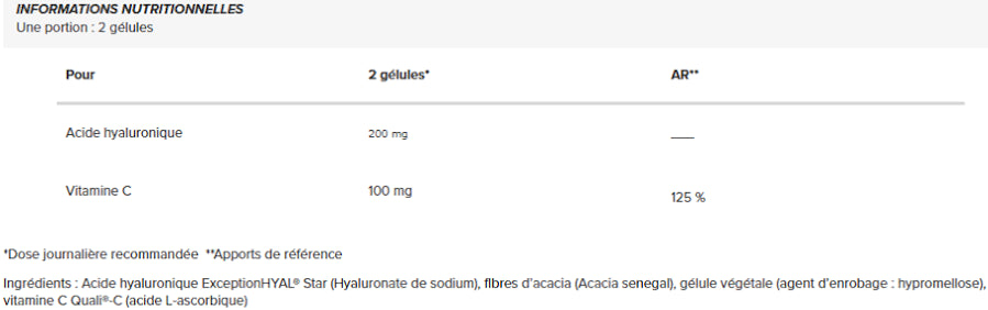 Acide Hyaluronique 60 Caps GreenWhey